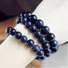 Mode natuursteen armband blauwe zandsteenarmband 6 mm 8 mm 10 mm voor vrouwen mannen symbool van moed kerstcadeau1108632