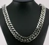 Ny stil Cool Män Smycken 15mm 24 '' Enorma stora rostfritt stål Heavy Chunky Curb Link Necklace Chain för Xmas / Semestergåvor