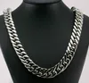 Ny stil Cool Män Smycken 15mm 24 '' Enorma stora rostfritt stål Heavy Chunky Curb Link Necklace Chain för Xmas / Semestergåvor