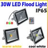 방수 LED 투광 조명 10W 20W 30W 50W 100W 100W LED 홍수 조명 AC 85-265V 원격 제어 야외 정원 거리 조경 조명