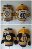 Top kwaliteit ! Boston Bruins Old Time Hockey Jerseys 40 Tuukka Rask Zwart Groen Cream Hoodie Pullover Sport Sweatshirts Winter Jas