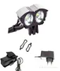 2015 Ny cykelljus Bike Light 5000 Lumen Cree XML T6 LED Cykellampa Bike Lampan + 4 * 18650 Batteriladdare + Laddare