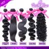 Brésilien Virgin Hair Waft Body Wave Silky Strong Indien malaisien Péruvien Extensions Mink Curly Remy Human Hair7753802