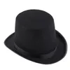 Wholesale-SIF 2018 New Fashion Wide Brim Black Hat Halloween Magician Magic Hat Jazz Hat JAN 04