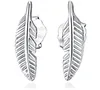 feather earring stud