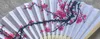 Wunderschöne chinesische Handfaltfächer aus Bambusseide im Winter