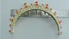 Redclear Wedding Brid Crystal Cristal Crowns Princess Queen Pageant Prom Rhinestone Veil Tiara Head Accesso per capelli Accessorio 8845535