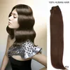 Capelli lisci 70g Testa completa Lisci serici Clip brasiliana Remy nell'estensione dei capelli umani Nero Marrone Biondo opzionale 14quot26quo9342260