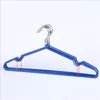 Multifunctioneel dikke skidproof metaal met PVC-coating draad kleding hanger kleurrijke milieuvriendelijke droge en natte tweelebruik kledingrekken