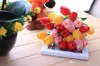 Artificial flower high quality real touch PU Tulip desktop wedding home decoration gift multi-color JIA201