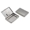 1 X Stainless Steel Metal Cigarette Tobacco Box For 95MM Cigarette Paper Storage Case Can Rolling Cone Stash Case