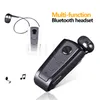 Marca originale Cuffie bluetooth wireless Bluetooth Fineblue F910 Chiamate Ricorda l'auricolare clip di abbigliamento per vibrazione per iPhone Samsung HTC 1PCS4004671