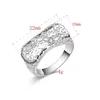 Gratis Verzending Nieuwe 925 Sterling Zilveren mode-sieraden Elegante luxe zirkoon ring hot verkoop meisje gift 1499