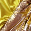 6FT L * 30''w oro metallico Bronzing Bronzing Elastic Spandex Tavolo Topper Topper per matrimonio, banchetti, decorazione dell'hotel uso