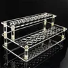 Electronics Acrylic display stand holes diameter 15mm 25mm standing shelf holder racks for e liquid bottle battery mod