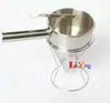 Imbuto con valvola in acciaio inox, dispenser per pastella per cupcake, strumenti da forno, a prova di perdite, con supporto, miscela per torta al cioccolato, panna montata