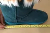 Botas de inverno de neve quente para mulheres sapatos de moda de moda de coelho e pêlo de raposa na correspondência de cores do tubo