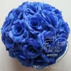 RODE ROSE HANGING BALL Kunstmatige encryptie Rose Silk Flower Kissing Balls for Wedding Party Centerpieces Decoraties