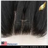 Malaysiska Human Haft Weft Weft Weace Closure 3 Part Grade 8a Naturfärg 8-34 tums silkeslen Straight Gratis frakt Bellahair