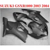 ABS Motobike Set Suzuki GSXR 1000 K3 K4 2003 2004フェアリングキットGSXR1000 03 04すべてのマットブラックカスタムフェアリングCQ91