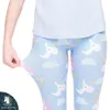 DHL za darmo! 10 sztuk / partia Legginsy Kobiety Rainbow Legins Unicorn Chmury Gwiazdy Drukowanie Przytulne Legging Kobieta Wysoka Talia Dorywczo Legginsy