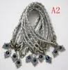 100 pcs Fatima Hand Evil Eye Charm Lucky Bracelets For Men and Women DIY Jewelry Gift251J