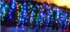 4m x 0.75m 144 LEDS Holiday Jardin de Noël rideau de jardin glacée LED lumières décoration 8 modes flash étanche AC.110V-220V