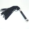 2018 Leather Riding Crop Acrylic Handle Whip Slave Flogger Sex Products Adult Games Flirt Toys