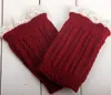 2015 Lace Cable Knit Boot Cuff tricot boot topper faux jambières chaussette tops tricot jambières chauffe-bottes 6 couleurs 24 paires / lot # 3712