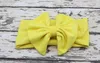 new baby hair accessory Head wrap Blended cotton fabric Headwrap Big Bow Bunny Ears head band stretchy Turban Twist flower Hairband FD6542