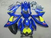 スズキGSXR750 GSXR600 2008-2010 K8フェアリゾーンK9 GSX-R600 / 750 08 09 10ブルーイエローブラックフェアリングキットKS55