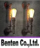 Bästa pris 2st Industrial Rustic Steampunk METALLRÖR Edison Bulb Vintage Vägglampor Balkong med E27-lampa Rust vägglampa LLFA5116F