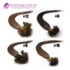 EVET Malaysian Human Hair Extensions Nail U Tip Extensions Straight #613 7A Grade 50g lot Unprocessed Hair Promotion