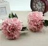 Hortensia boeket Becautiful kunstmatige ambachtelijke hortensia boeket voor Home Party bruiloft decoratie nep bruids zijden bloemen SF011