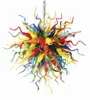 Lampen tropische kunst multicolor ballen lamp 100% mond geblazen murano glazen stijl kroonluchter verlichting