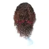 Ombre färg syntetisk peruk kinky lockig mikro flätan peruk afroamerikansk flätade peruker brasilianska hår peruker 18 tum kort lockigt syntet7195333