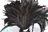 Free shipping Wholesale 100pcs/lot 12-14inch black Coque feather rooster tail Feather cock feather for Costumes
