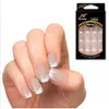 Partihandel Nya Hot Sale Fashion Acrylic False Nail Full Franska Klistermärke Nail Tips Manicure 25 Färger