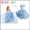 Samgami Baby Girls Cinderella Princess Party Dresses Kids Girl Cosplay Kostym Sundrar med Butterfly Decoration Sa0014 #