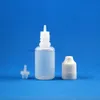 Bottiglie contagocce in plastica LDPE da 100 pezzi da 20 ml con tappi e capezzoli comprimibili a prova di manomissione a prova di bambino con doppia sicurezza
