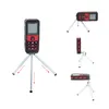 Livraison gratuite 328ft / 100m Mini mesure laser portable télémètre télémètre télémètre laser numérique télémètre diastimètre avec trépied