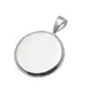 BeadSnice 19mm ronde hanger dienblad 925 sterling zilveren cirkel bezel instelling voor munt groothandel sieraden bevindingen ID 33827