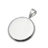 Beadsnice 19mm Round Pendant Tray 925 Sterling Silver Circle Bezel Inställning för mynt Hela smycken Fynd ID 338279837129