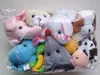 Free shipping kid toy children Plush Toys Soft Velvet Animal Farm Finger Puppets Set Baby Nursery Rhyme Stories Helper Plush Toys