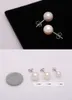 925 sterling silver pearl jewelry romantic charm simple 6810 mm pearl ball earrings8541808