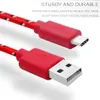 Micro USB-kabel S8 S7 Hoge snelheid Nylon Gevlochten Kabels Opladen Type C Synchronisatiegegevens Duurzaam 3ft 6ft 10ft Nylon Geweven koorden