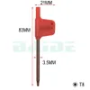 T6 T7 T8 T9 T10 T15 T20 Torx Screwdriver Spanner Key Small Red Flag Screw Drivers Tools 200pcslot2565552