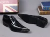 Plus Größe 38-46 Herren Mode Spitzschuh Hochzeitsschuhe Italienische Markendesigner Schlangenleder Kleid Schuhe Echtes Leder Party Oxfords