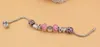 Gratis frakt Nyankomst Nyaste Bröstcancermedvetenhet Smycken Rose European Bead Charm Bröstcancer Rosa Band Armband