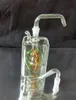 Square Glass Hookah / Glass Bongの新しい4色無料配送、サイズ10 * 5cm、ギフトアクセサリー（ガラス鍋とガラスランニングB